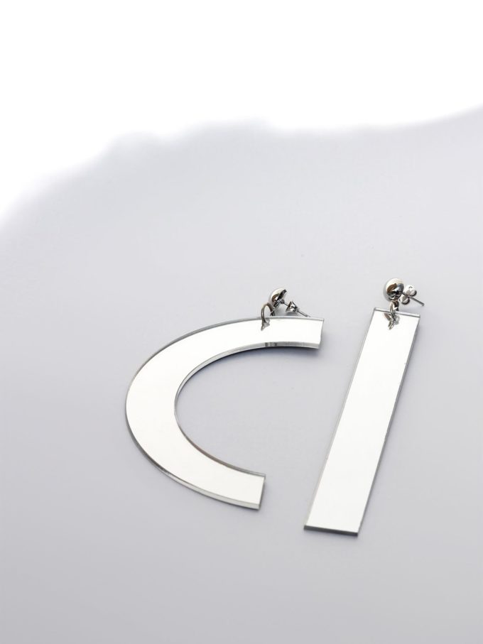 DRUNK SATURDAY Mirror Earrings