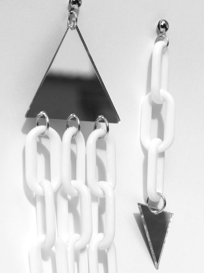 SNOWFLAKE Mirror Earrings