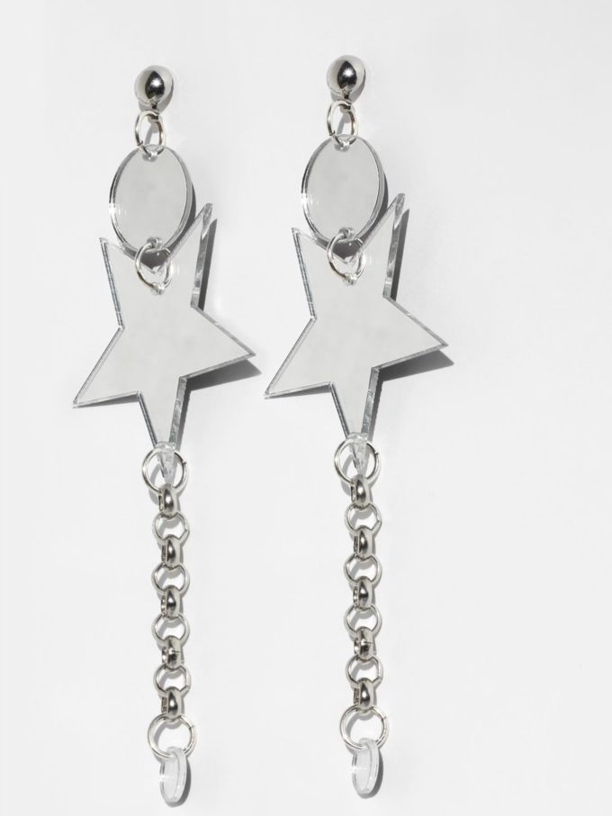 LI'L ROCKSTAR Mirror Earrings