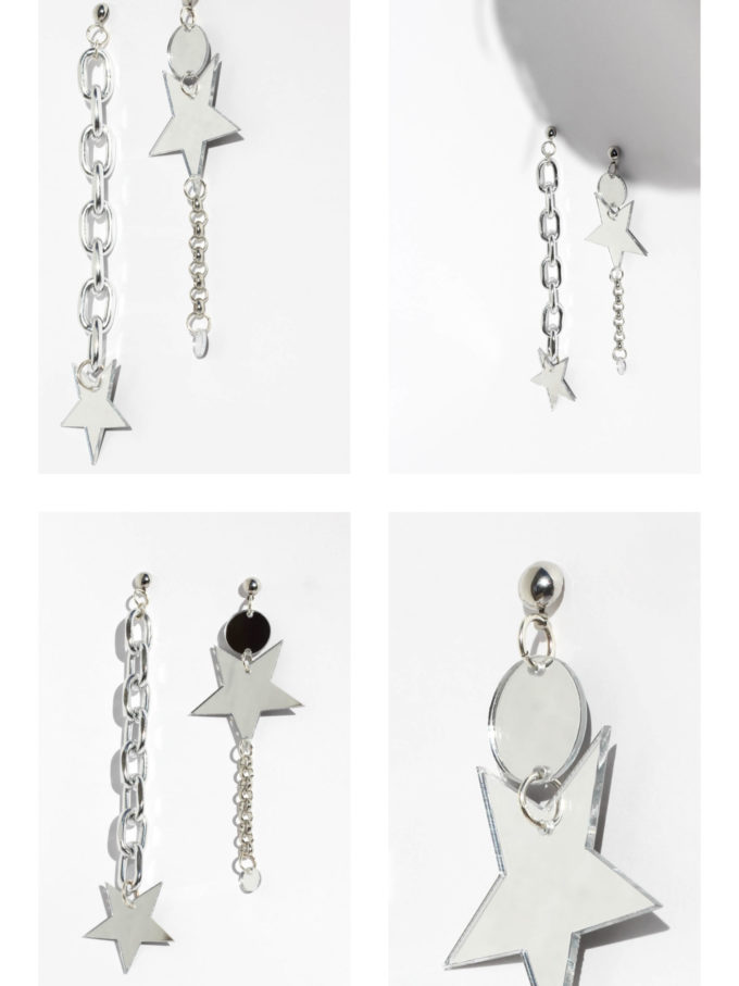 ROCKSTAR Mirror Earrings