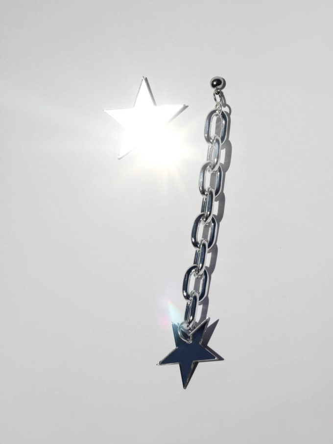 BADASS ROCKSTAR Mirror Earrings