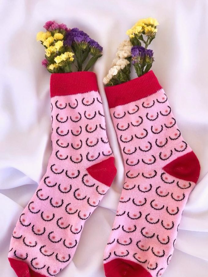 FREETHENIPPLES Pink Socks