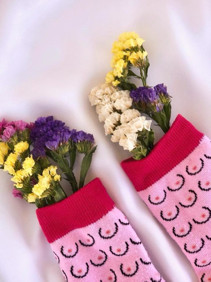 FREETHENIPPLES Pink Socks