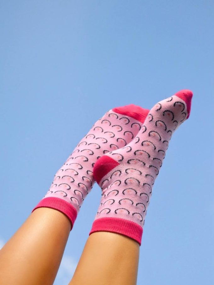 FREETHENIPPLES Pink Socks