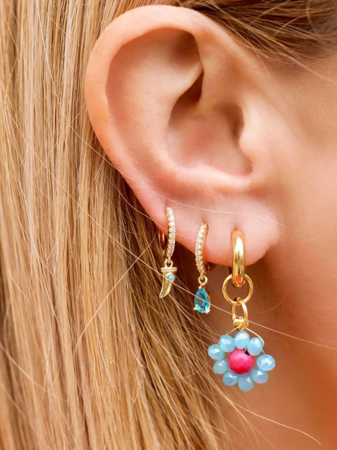 LI'L DAISY Hoops (light blue)