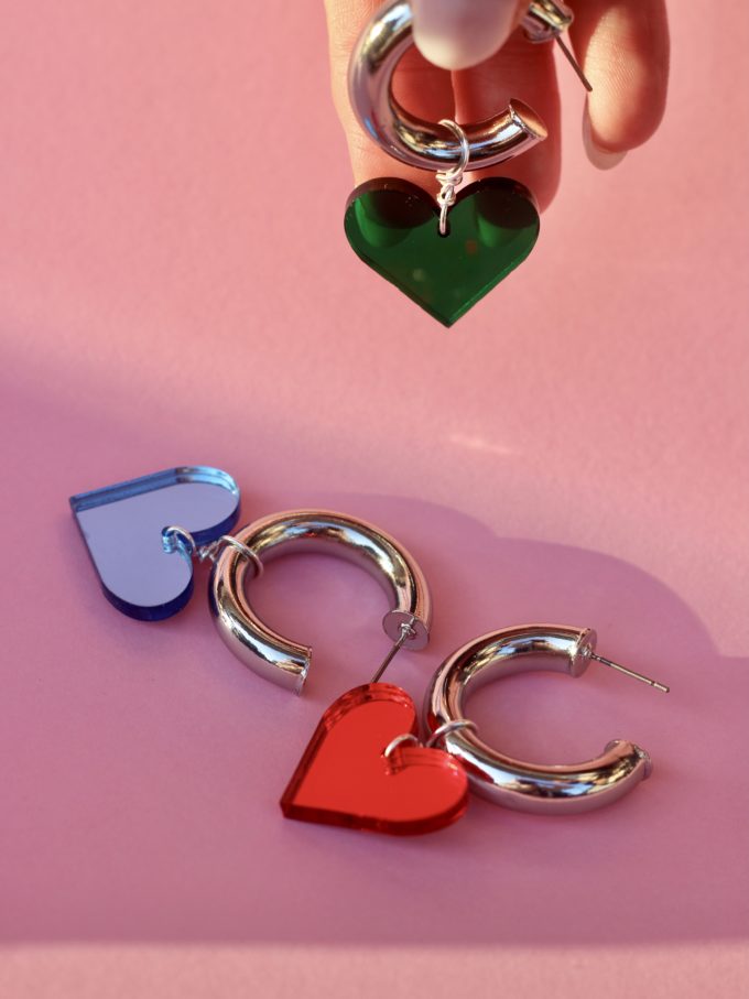 MIRROR Hoops (Red Heart)