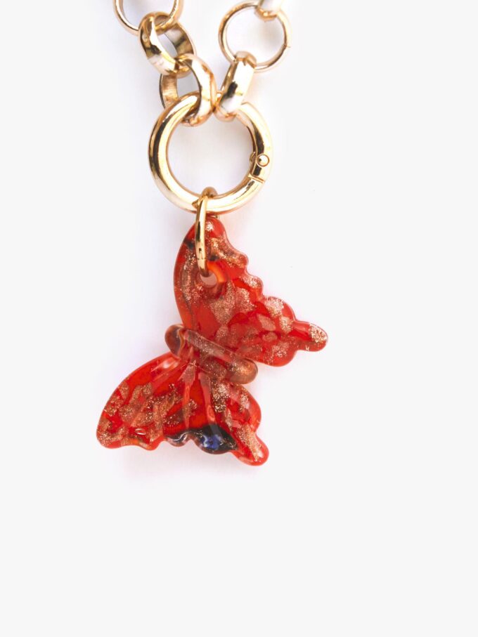 BUTTERFLY Necklace (Coral)