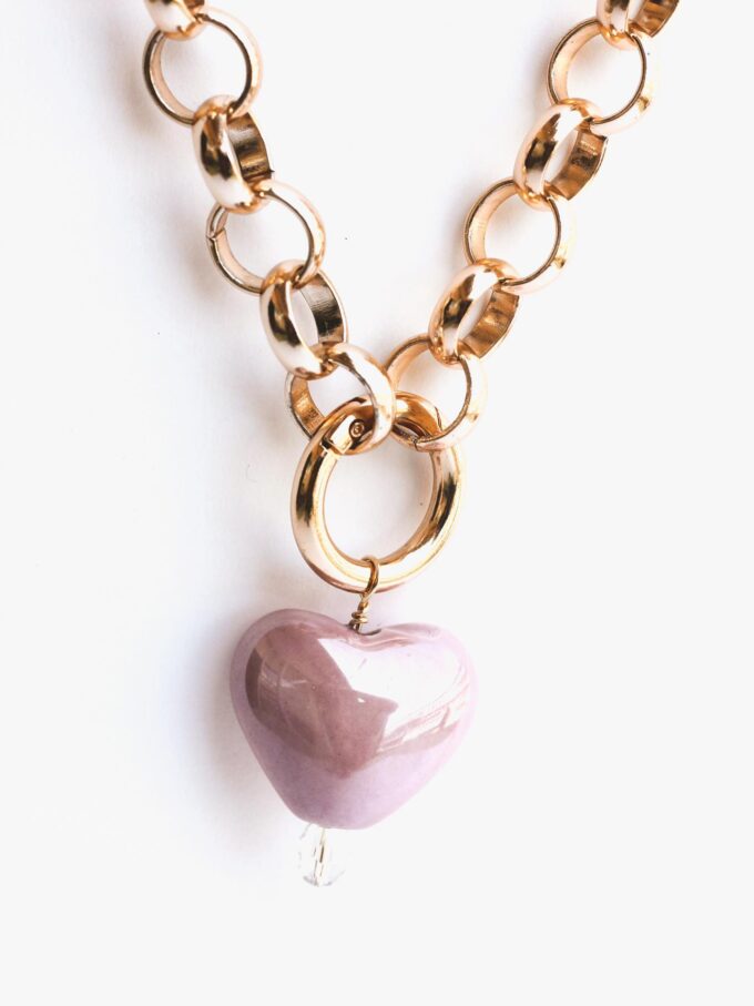 THE LOVER Necklace (Baby Pink)