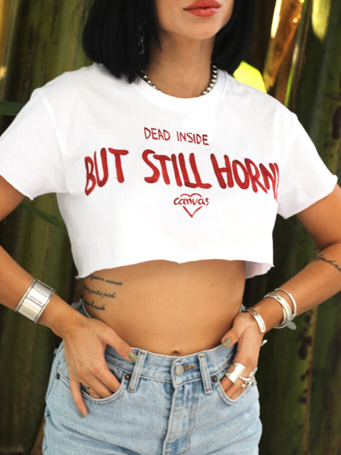 DEAD INSIDE Crop Top