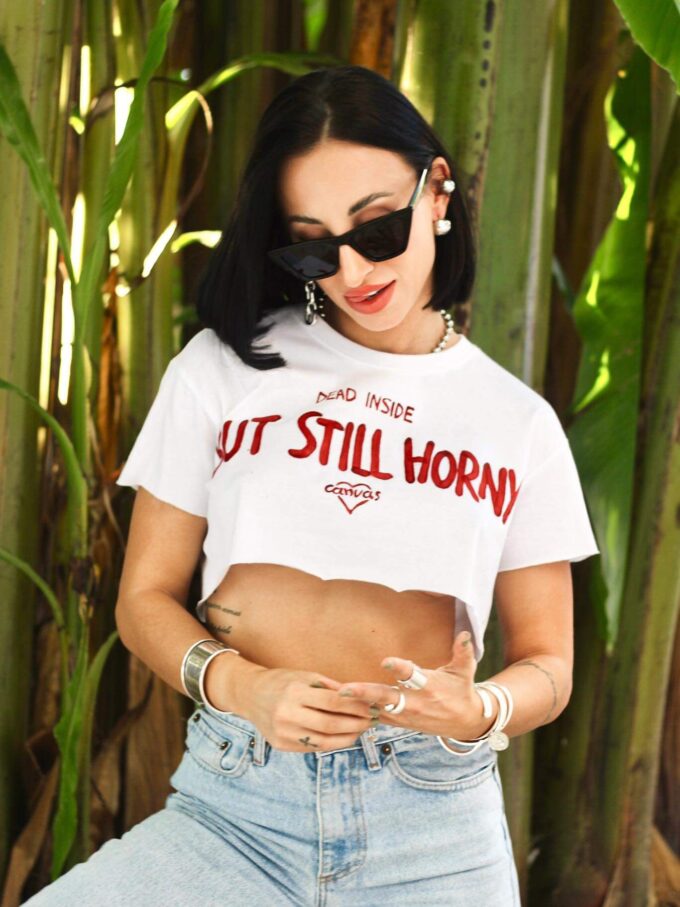 DEAD INSIDE Crop Top